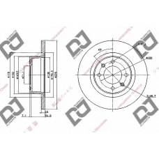 BD1514 DJ PARTS Тормозной диск