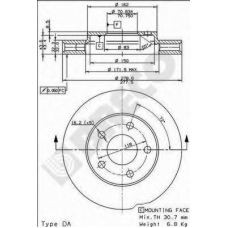 BS 8323 BRECO Тормозной диск