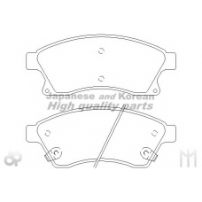 J009-50 ASHUKI Комплект тормозных колодок, дисковый тормоз