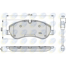 CBP22142 COMLINE Комплект тормозных колодок, дисковый тормоз