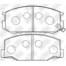 PN1217 NiBK Комплект тормозных колодок, дисковый тормоз