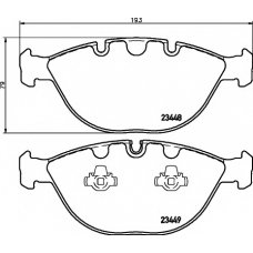 8DB 355 009-921 HELLA PAGID Комплект тормозных колодок, дисковый тормоз