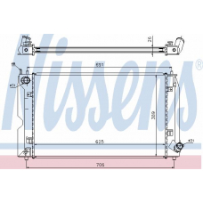 64679A NISSENS Радиатор, охлаждение двигателя