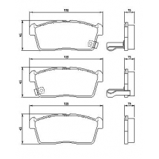 0 986 424 695 BOSCH Комплект тормозных колодок, дисковый тормоз