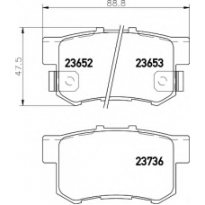 8DB 355 009-581 HELLA Комплект тормозных колодок, дисковый тормоз