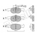 22-0079-0 METELLI Комплект тормозных колодок, дисковый тормоз