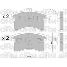 822-378-0 CIFAM Комплект тормозных колодок, дисковый тормоз