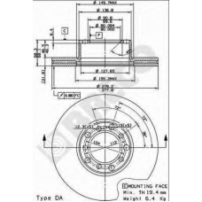 BS 7869 BRECO Тормозной диск