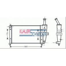 1713801 KUHLER SCHNEIDER Радиатор, охлаждение двигател