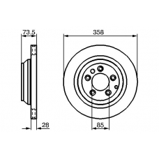 0 986 479 259 BOSCH Тормозной диск