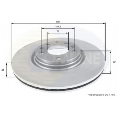 ADC0466V COMLINE Тормозной диск