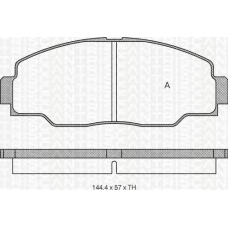 8110 13017 TRIDON Brake pads - front