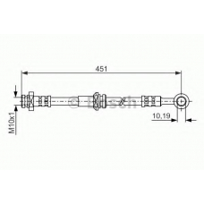 1 987 481 033 BOSCH Тормозной шланг