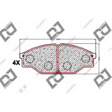 BP1559 DJ PARTS Комплект тормозных колодок, дисковый тормоз