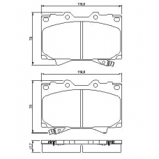 0 986 424 640 BOSCH Комплект тормозных колодок, дисковый тормоз