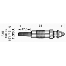 4118 NGK Свеча накаливания