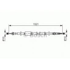 1 987 482 109 BOSCH Трос, стояночная тормозная система