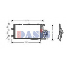 152710N AKS DASIS Конденсатор, кондиционер