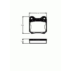 239.50 REMSA Комплект тормознх колодок, дисковой тормозной механизм