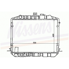 64733 NISSENS Радиатор, охлаждение двигателя