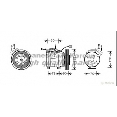 H550-05 ASHUKI Компрессор, кондиционер