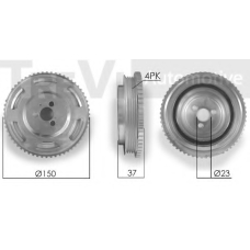 PC1143 TREVI AUTOMOTIVE Ременный шкив, коленчатый вал