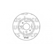 DF1663 TRW Тормозной диск