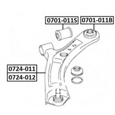 0724-011 ASVA Рычаг независимой подвески колеса, подвеска колеса