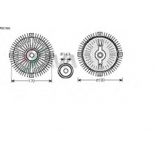 MSC466 AVA Сцепление, вентилятор радиатора