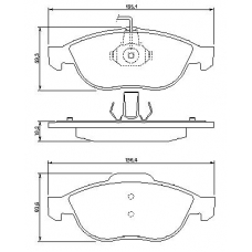 0 986 424 507 BOSCH Комплект тормозных колодок, дисковый тормоз