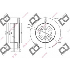 BD1947 DJ PARTS Тормозной диск