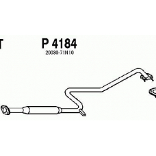 P4184 FENNO Средний глушитель выхлопных газов