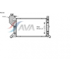 MS2182 AVA Радиатор, охлаждение двигателя