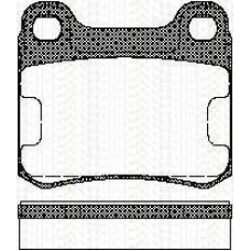 8110 23115 TRISCAN Комплект тормозных колодок, дисковый тормоз
