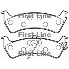 FBP3414 FIRST LINE Комплект тормозных колодок, дисковый тормоз