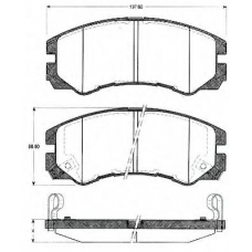 BLF1130 QUINTON HAZELL Комплект тормозных колодок, дисковый тормоз