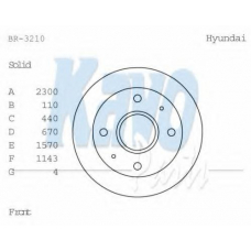 BR-3210 KAVO PARTS Тормозной диск