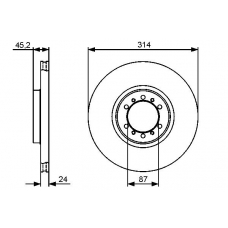 0 986 479 469 BOSCH Тормозной диск