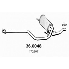 36.6048 ASSO Средний глушитель выхлопных газов