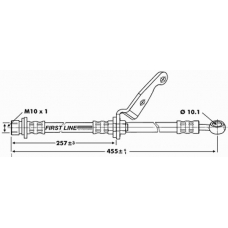 FBH6783 FIRST LINE Тормозной шланг