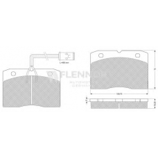 FB211292 FLENNOR Комплект тормозных колодок, дисковый тормоз