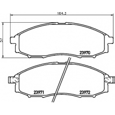 8DB 355 010-671 HELLA PAGID Комплект тормозных колодок, дисковый тормоз