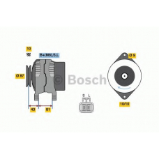 0 986 080 430 BOSCH Генератор