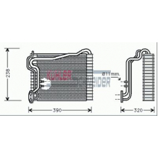 8705001 KUHLER SCHNEIDER Испаритель, кондиционер