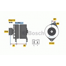 0 986 049 440 BOSCH Генератор