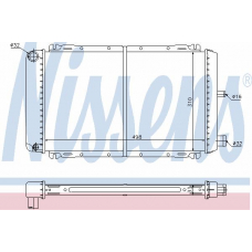 62111 NISSENS Радиатор, охлаждение двигателя