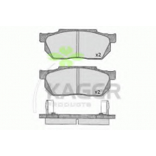 35-0250 KAGER Комплект тормозных колодок, дисковый тормоз