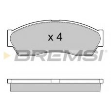 BP3434 BREMSI Комплект тормозных колодок, дисковый тормоз