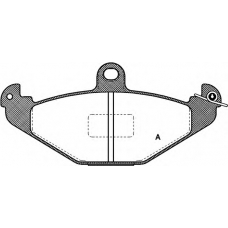 BPA0345.10 OPEN PARTS Комплект тормозных колодок, дисковый тормоз