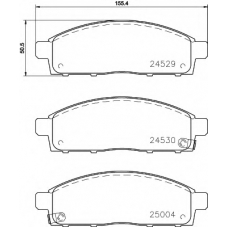 N-1382 COBREQ Комплект тормозных колодок, дисковый тормоз